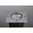 Bodeneinbauleuchte 'Plug & Shine Floor' 10 x 10 cm silbern
