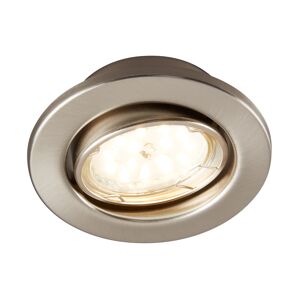 LED-Einbauleuchten-Set nickelfarben Ø 8,6 cm 3 Stück