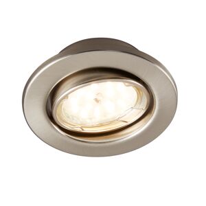 LED-Einbauleuchte nickelfarben Ø 8,3 cm