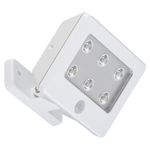 LED-Außenleuchte mit Sensor 'Lero Outdoor' weiß, 6 Spots