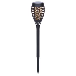 LED-Solarfackel-Set schwarz 43 cm, 5 Stück