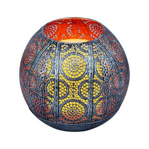 Solar-Dekoleuchte 'Oriental' silbern/gold Ø 15 x 12,5 cm