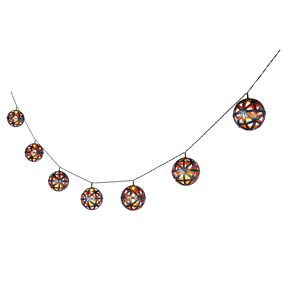 Solar-Lichterkette 'Oriental' 8 LEDs anthrazit/gold 210 cm