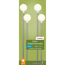 Solar-Stablichterkette 10 LEDs weiß/silbern 350 cm