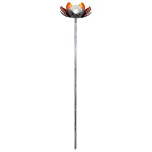 Solar-Dekoleuchte Lotus bronze/gold Ø 22 x 101 cm